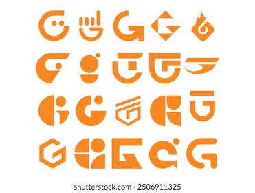 Initial Letter G Logotype Set