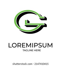 Initial Letter G modern logo design