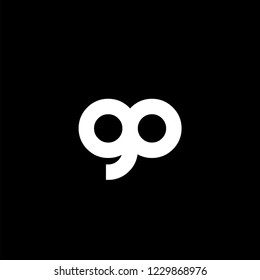 Initial Letter G and O Icon Vector Logo Template.