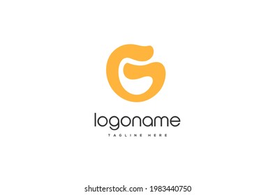 Initial Letter g playful logo design