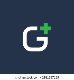 Initial letter G plus logo icon design template elements
