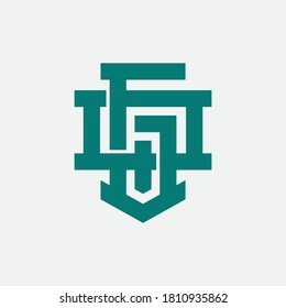 Initial letter G, Q, GQ or QG overlapping, interlock, monogram logo, green color on white background