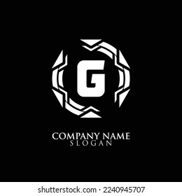 INITIAL LETTER G ,ROUND LOGO