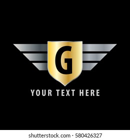 Initial Letter G Shield Icon Design Logo Template