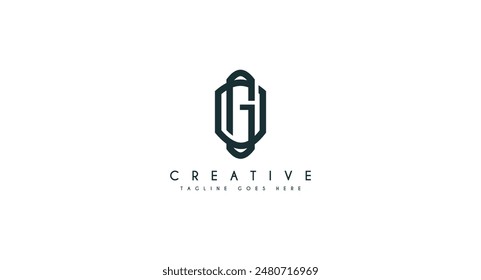 Initial Letter G shield logo design vector illustration.