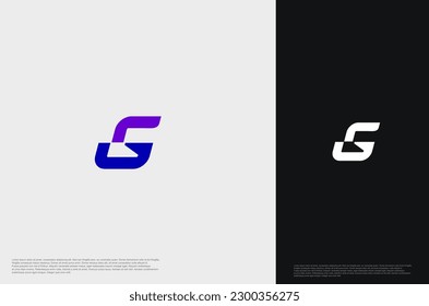 Initial Letter G with slice accent typography for business name. Vector logo inspiration