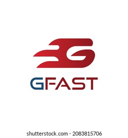 Initial letter G speed logo design inspiration