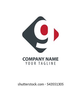 Initial Letter G Square Logo