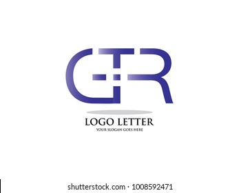 Initial Letter G, T and R Design Logo Vector Graphic Branding Letter Element.