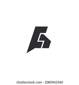Diseño del logotipo de la plantilla G de la letra inicial