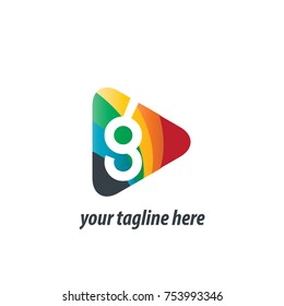Initial Letter G Triangle Design Logo