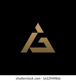 Initial Letter G Triangle Logo Design