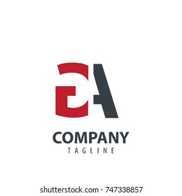 Initial Letter GA Design Logo