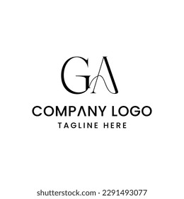 Initial Letter ga Logo Design Outstanding Creative Modern Symbol Sign