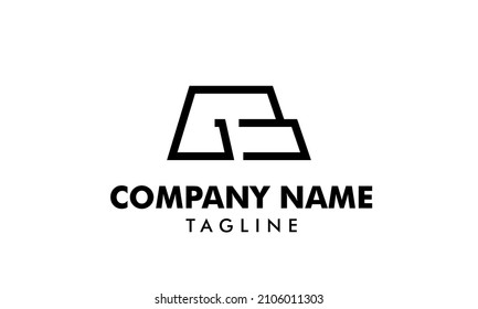 Initial letter GB or BG abstract monogram vector logo template