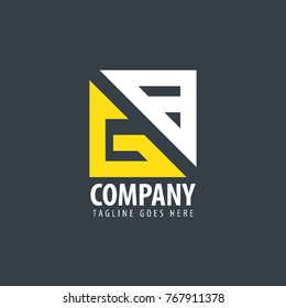 Initial Letter GB Design Logo