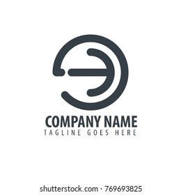 Initial Letter GB Design Logo