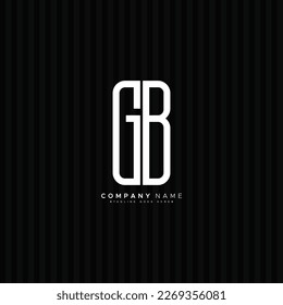 Initial Letter GB Logo - Simple Business Logo for Alphabet G and B