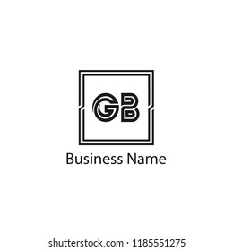Initial Letter GB Logo Template Design