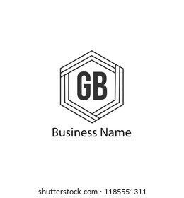 Initial Letter GB Logo Template Design