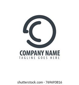 Initial Letter GC Design Logo