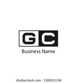 Initial Letter GC Logo Template Design