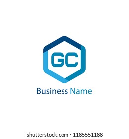 Initial Letter GC Logo Template Design