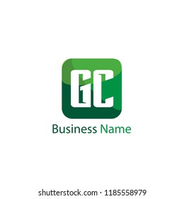 Initial Letter GC Logo Template Design