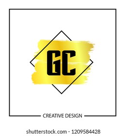 Initial Letter GC Logo Template Design