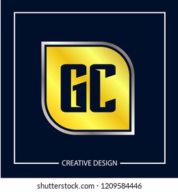 Initial Letter GC Logo Template Design