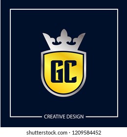 Initial Letter GC Logo Template Design