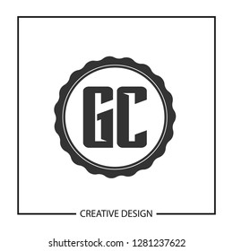 Initial Letter GC Logo Template Design