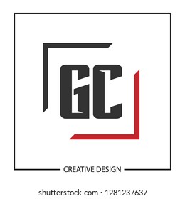 Initial Letter GC Logo Template Design