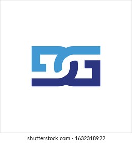 Initial letter gd or dg logo vector templates