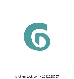 Initial letter gd or dg logo vector design templates