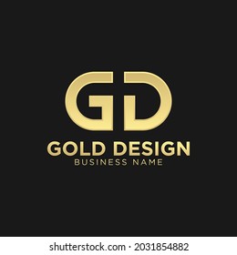 Initial Letter GD or DG logo template