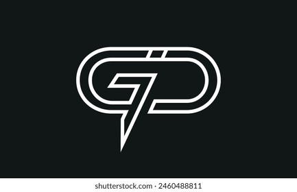 Letra inicial GD Logo Design. Diseño de Logo GD. Logo GD creativo y moderno.