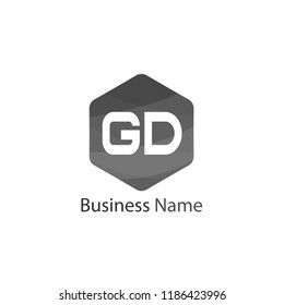 Initial Letter GD Logo Template Design