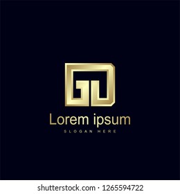 Initial Letter GD Logo Template Vector Design