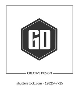 Initial Letter GD Logo Template Design