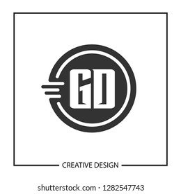 Initial Letter GD Logo Template Design