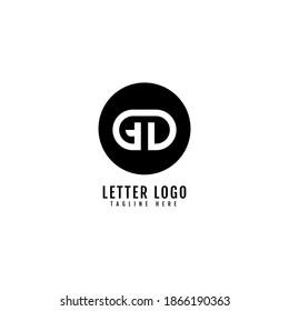 Letra inicial logotipo GD nombre de la empresa diseño monograma para el logotipo de empresa y empresa.