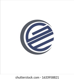 Initial letter ge or eg logo design template