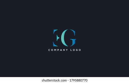 Initial Letter EG or GE Logo Design vector Template. Creative Abstract EG Logo Design Vector Illustration