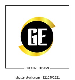Initial Letter GE Logo Template Design