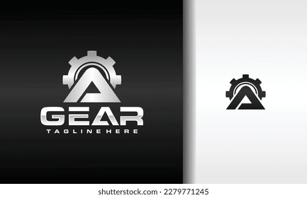 letra inicial Logo de A