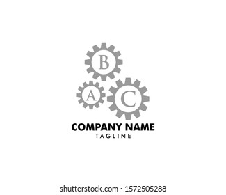 Initial Letter Gear Logo Design Template
