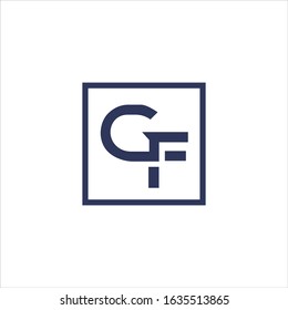 initial letter gf or fg logo vector designs