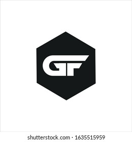 Initial letter gf or fg logo vector templates