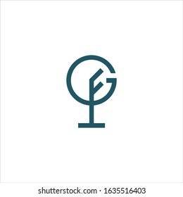 Initial letter gf or fg logo vector templates